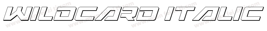 Wildcard Italic Supe字体转换